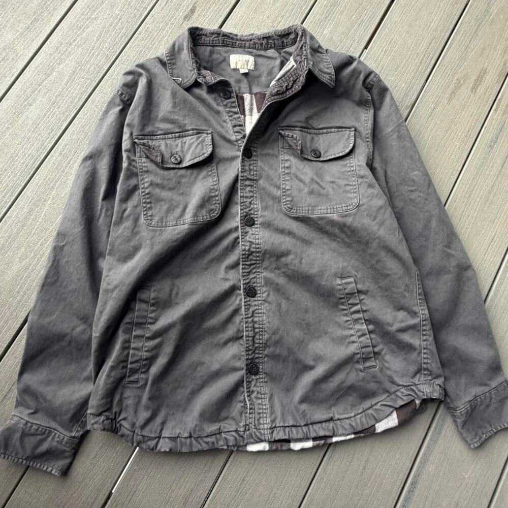 Grey button up jacket